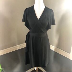 Classic Black BCBG Wrap Dress -Size Medium